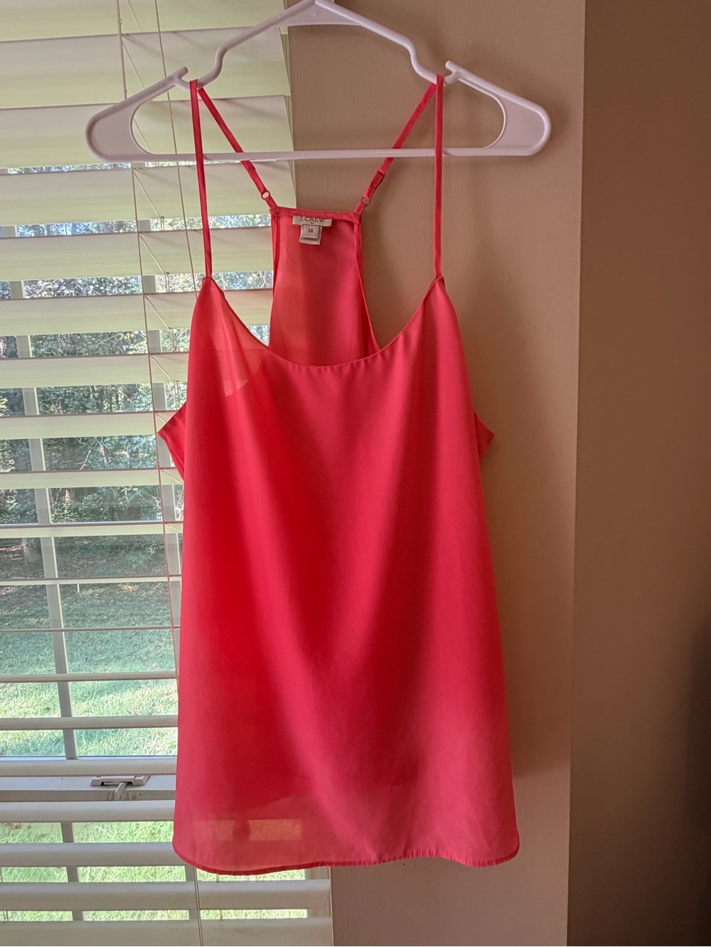 J. Crew Coral Racerback Cami
